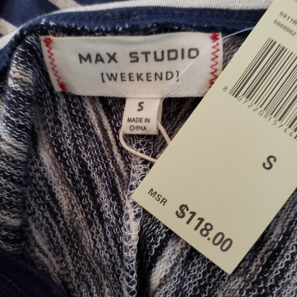 Max Studio black & white chevron dress size Small - Picture 7 of 7